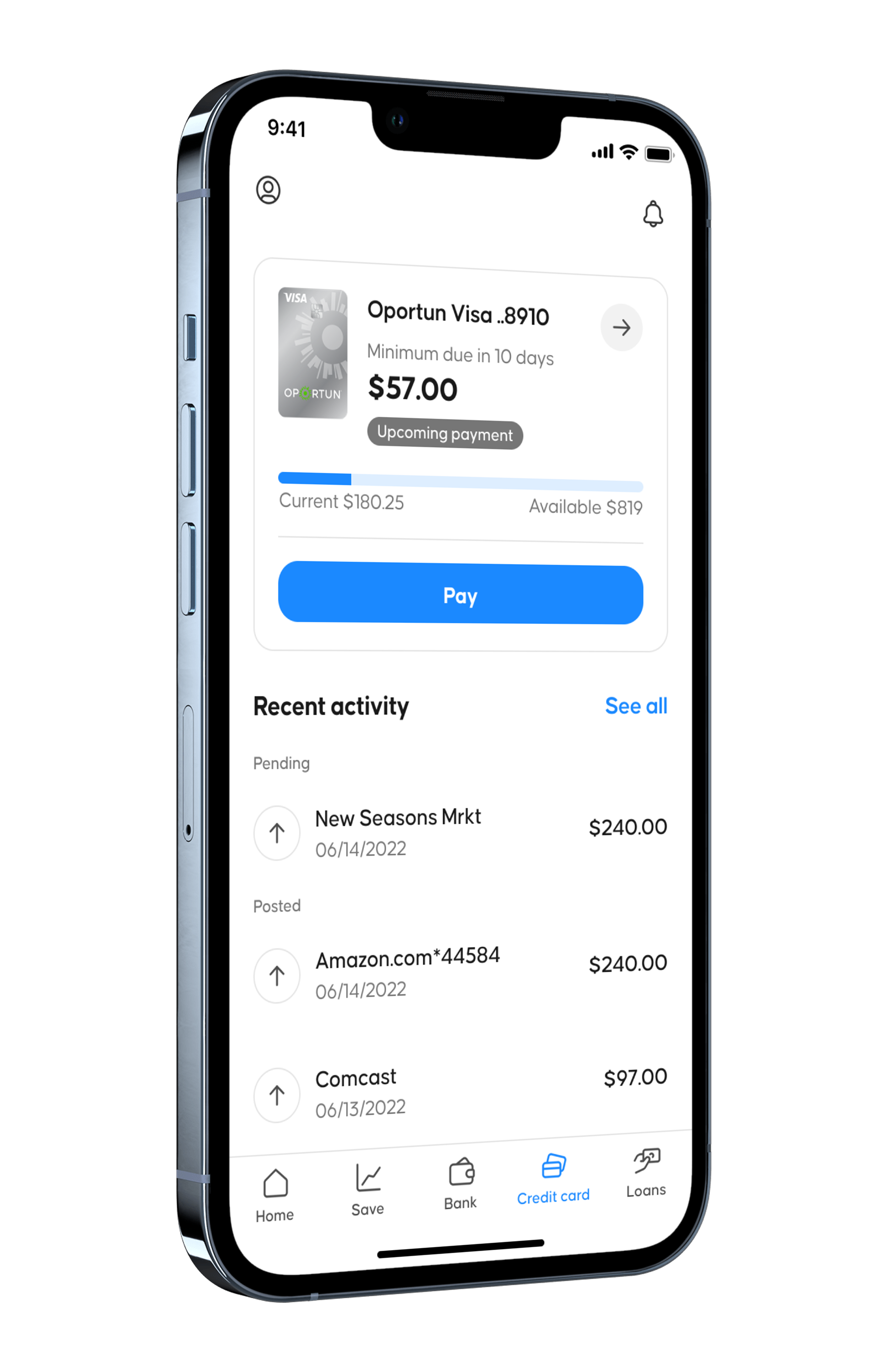 Oportun Financial Credit Card Servicing Integration